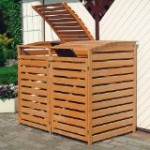 Mülltonnenbox aus Holz - Mülltonnenhaus
