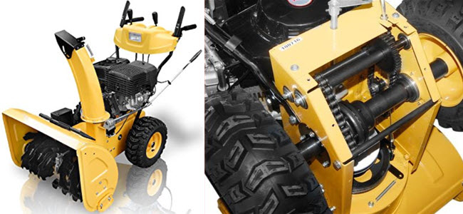 Holzinger Benzin-Schneefräse HSF-110LE 2 Stufig Radantrieb