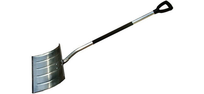 FerroBox Schneeschieber Silver Maxx Alu mit Edelstahlkante und Thermogriff