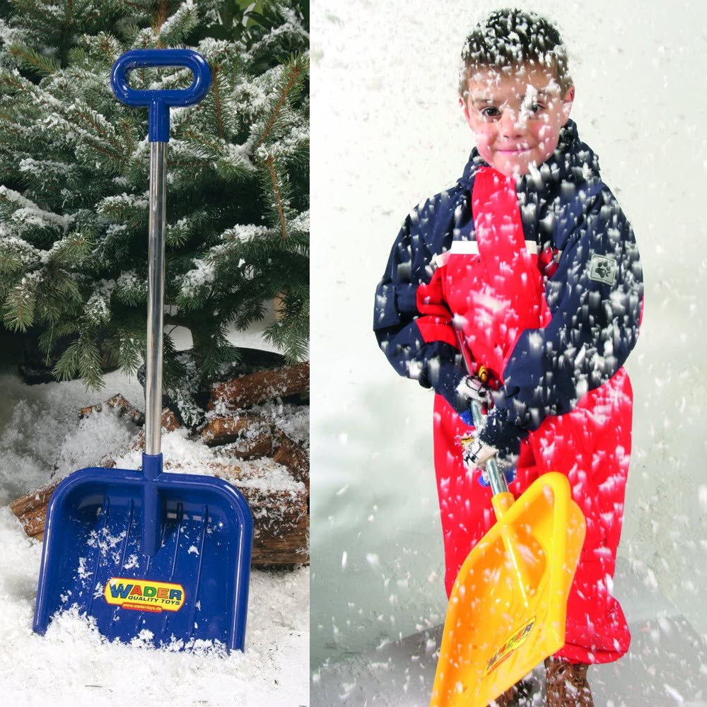 Wader Kinder Schneeschaufel Schneeschieber, mit Alu Stiel, 3 Farben wählbar
